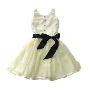 NWT Chaps Flower Girl Chic Cream Dress